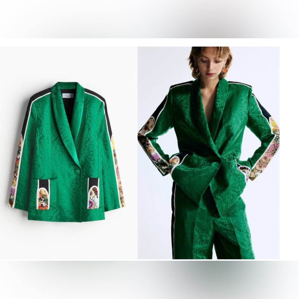 Anamika Khanna x H&M SILK JACQUARD-WEAVE JACKET